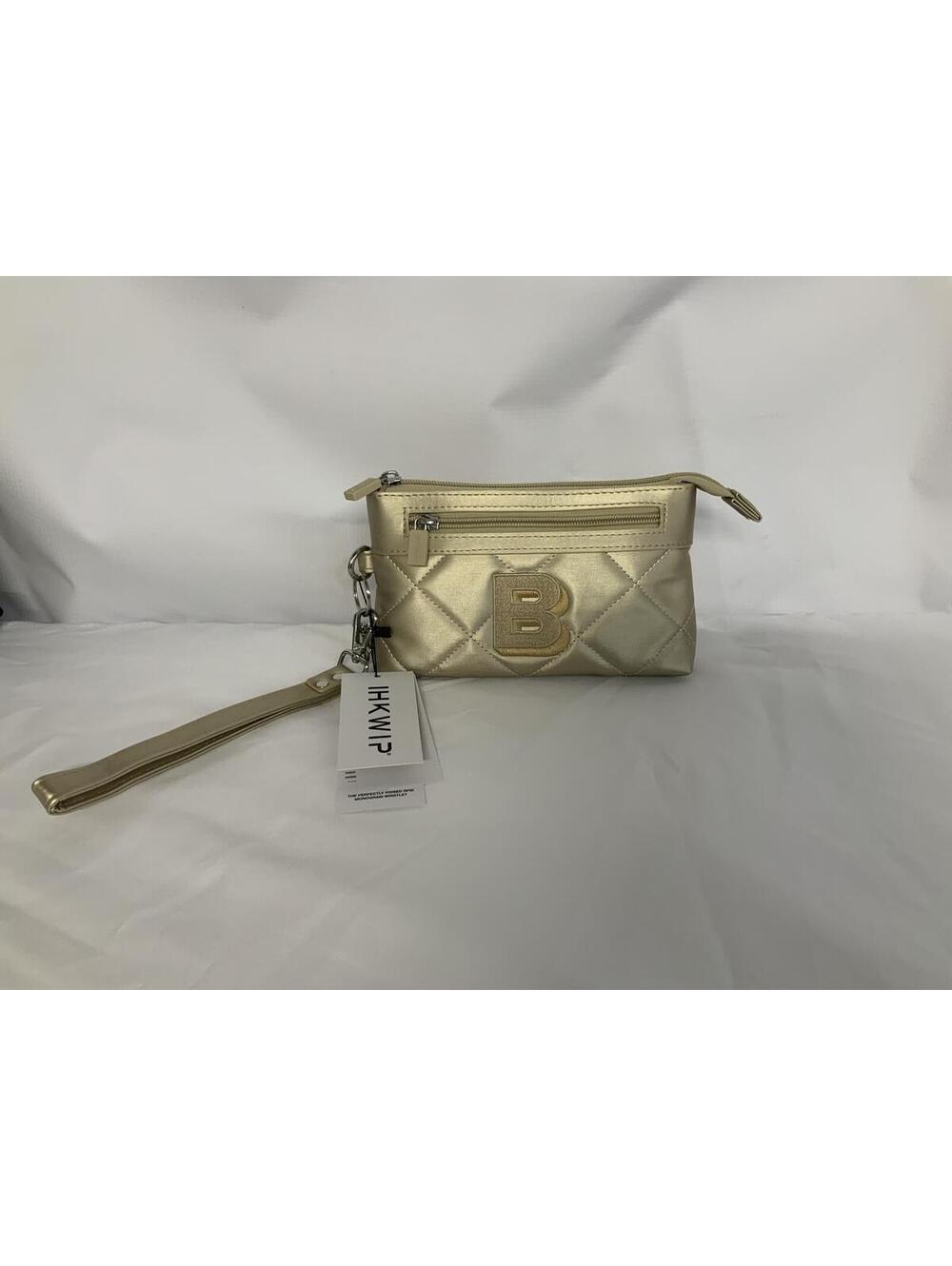 Ihkwip 9x6 pouch with wristlet B initial